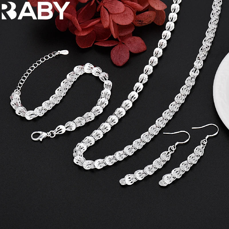 925 Sterling Silver Love Jewelry Set for Women