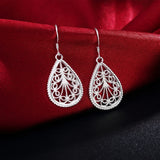 925 Silver Water Drop Pendant Set