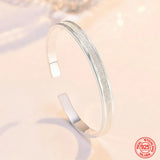 925 Silver Bells Ball Bangles Bracelets Women Party Wedding Jewelry