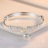 925 Silver Bells Ball Bangle Set for Women