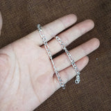 925 Sterling Silver Geometry Bracelet Set for Women