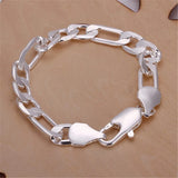 925 Sterling Silver Geometry Bracelet Set for Women