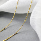 925 Silver Necklace Bead Choker Wedding Jewelry