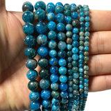 Natural Apatite Gem Stone Beads 6/8/10/12MM