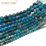 Natural Apatite Gem Stone Beads 6/8/10/12MM