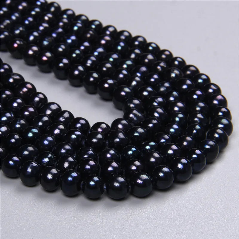 AA Natural Freshwater Pearl Round Beads 6-7mm Strand