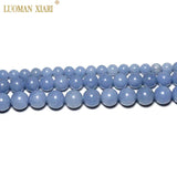 Angelite Round Stone Beads 6/8/10mm Strand