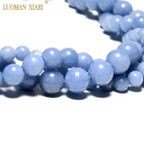 Angelite Round Stone Beads 6/8/10mm Strand