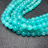Natural Green Ice Amazonite Round Stone Beads 6/8/10MM 15''