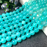 Natural Green Ice Amazonite Round Stone Beads 6/8/10MM 15''