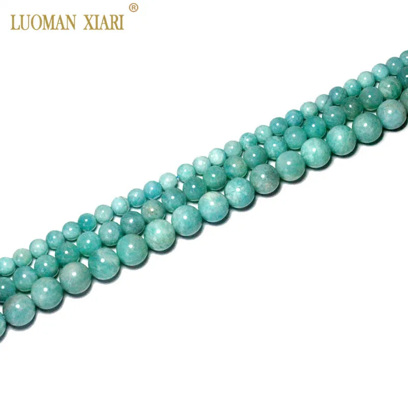 AAA+ Natural Round Amazonite Stone Beads 6/8/10mm