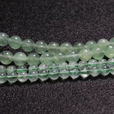 AAA+ Round Green Fluorite Stone Beads 6/8 mm Strand 15''