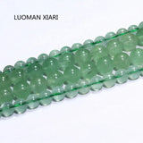 AAA+ Round Green Fluorite Stone Beads 6/8 mm Strand 15''