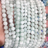 100% Green Dominica Larimar Round Stone Beads 6/8/10/12mm
