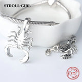 Animal Scorpion Pendant 925 Silver Beads European Bracelet Jewelry