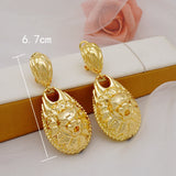 Big Earrings Women Irregular Bohemian Vintage African Dubai Drop Earrings