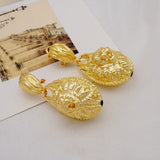 Big Earrings Women Irregular Bohemian Vintage African Dubai Drop Earrings