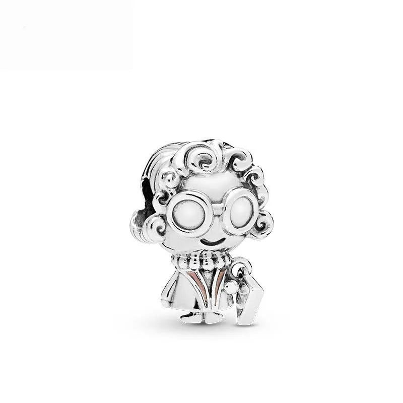 Grandma Grandpa Charms Necklace Pendant 925 Silver