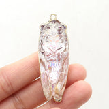 Colorful Crystal Cicada Pendants for Jewelry Making