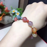 Natural Crystal Bell Beads Bracelets Lucky for Women Men