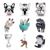 Pet Cartoon Doll Bracelet Charm Fit Silver Beads DIY 925 Jewelry Gift