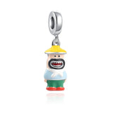 Pet Cartoon Doll Bracelet Charm Fit Silver Beads DIY 925 Jewelry Gift