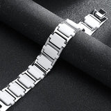 Classic Stainless Steel Enamel Bracelet Bangle