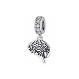 Europe s925 Silver Halloween Skull Pendant Charms Fit Bracelet DIY Accessories