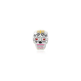Europe s925 Silver Halloween Skull Pendant Charms Fit Bracelet DIY Accessories