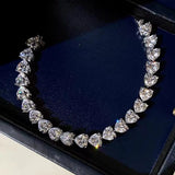 Fairy Platinum Crystal Love Bracelet Sterling Silver Jewelry