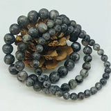 Labradorite Round Beads Bracelet 7.5 Inch