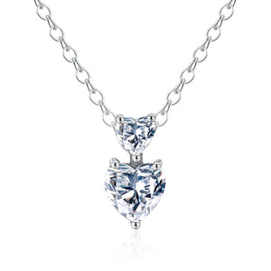Europe Heart Star Zircon Pendant Necklace DIY Women necklace Dangle Jewelry Acce