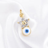 Fatima Hand Necklace Pendant Devil Eye Resin Eyes Pendant Charm