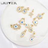 Fatima Hand Necklace Pendant Devil Eye Resin Eyes Pendant Charm