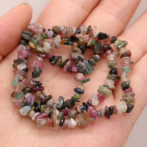 Natural Tourmaline Chip Gravel Beads for Jewelry Making
