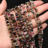 Natural Tourmaline Chip Gravel Beads for Jewelry Making