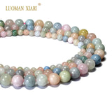 AAA+ Natural Morganite Round Stone Beads 6/8/10mm