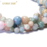AAA+ Natural Morganite Round Stone Beads 6/8/10mm