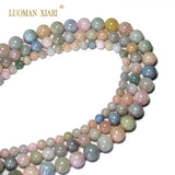 AAA+ Natural Morganite Round Stone Beads 6/8/10mm