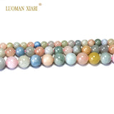 AAA+ Natural Morganite Round Stone Beads 6/8/10mm