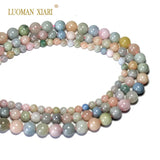 AAA+ Natural Morganite Round Stone Beads 6/8/10mm