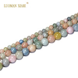 AAA+ Natural Morganite Round Stone Beads 6/8/10mm