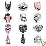 Skull Beads Fit 925 Sterling Silver Bracelet