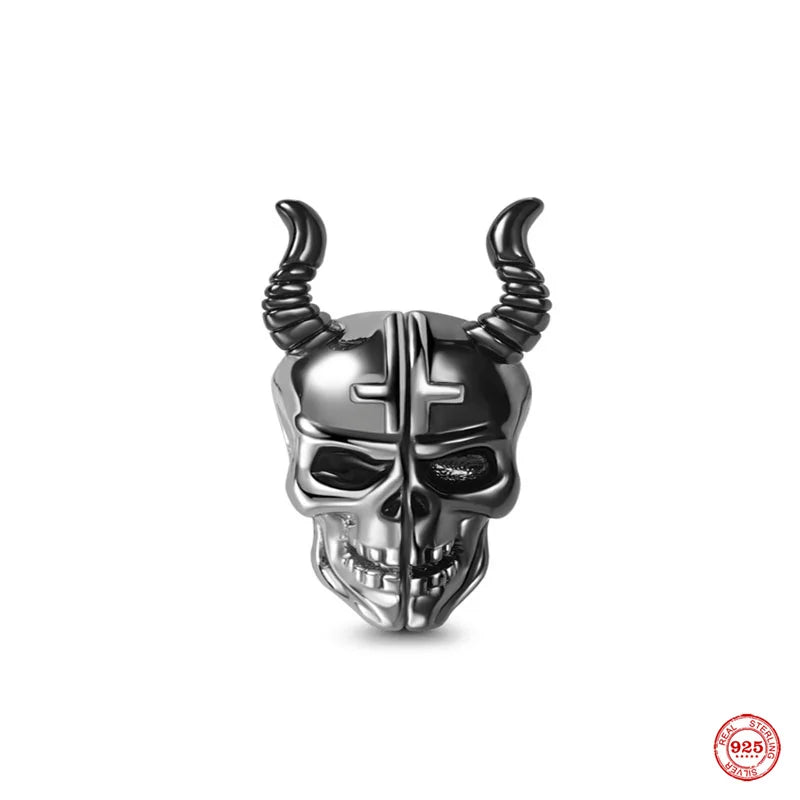 Skull Beads Fit 925 Sterling Silver Bracelet