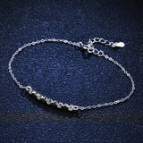 925 Silver Moissanite Diamond Row Carm Bracelet Engagement