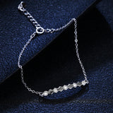 925 Silver Moissanite Diamond Row Carm Bracelet Engagement