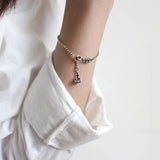 925 Sterling Silver Crown Zircon Lady Party Bracelet Jewelry