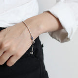 925 Sterling Silver Crown Zircon Lady Party Bracelet Jewelry