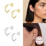 925 Silver Enamel Cross Earring Women Zircon Drop Eearrings