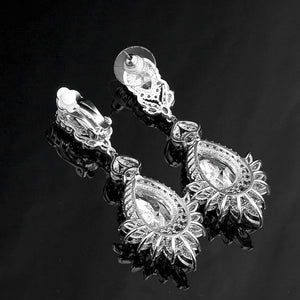 Luxe Zircon Wedding Earrings for Women